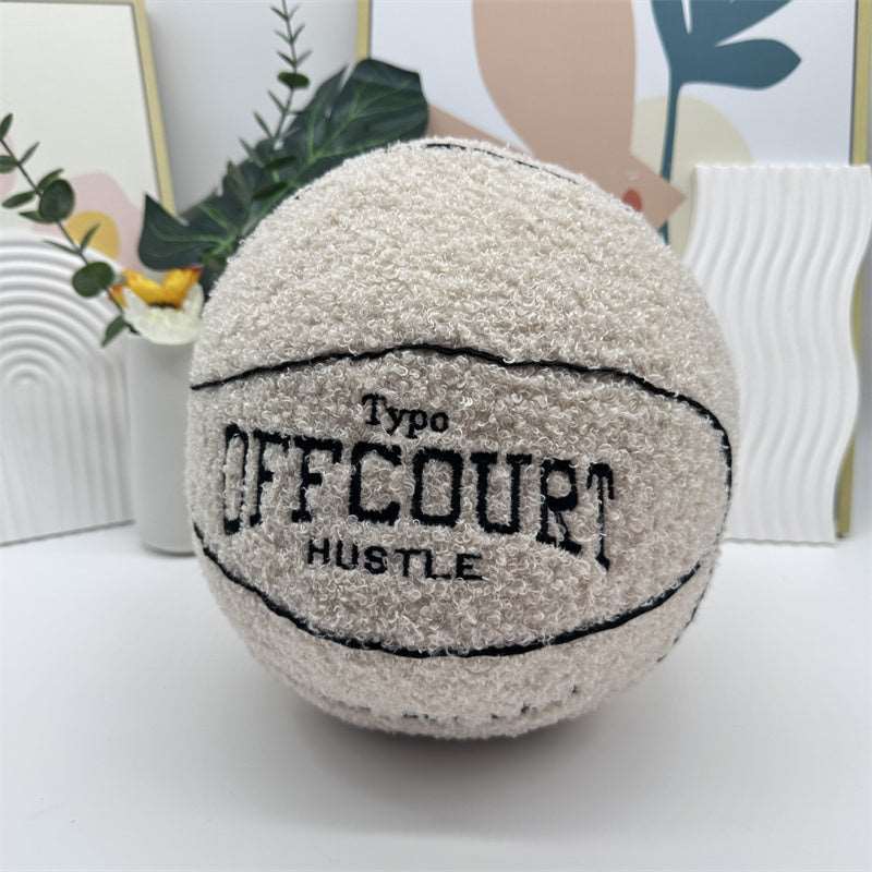 Off white Basketball Pillow