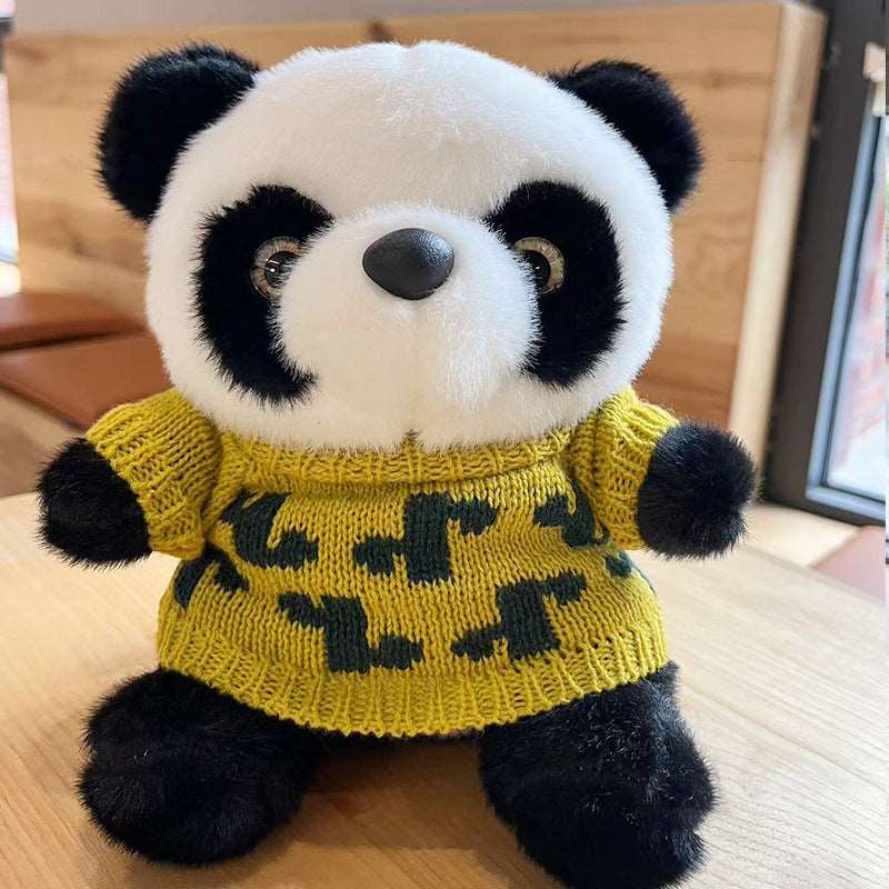National Treasure Giant Panda Sweater Plush Toy