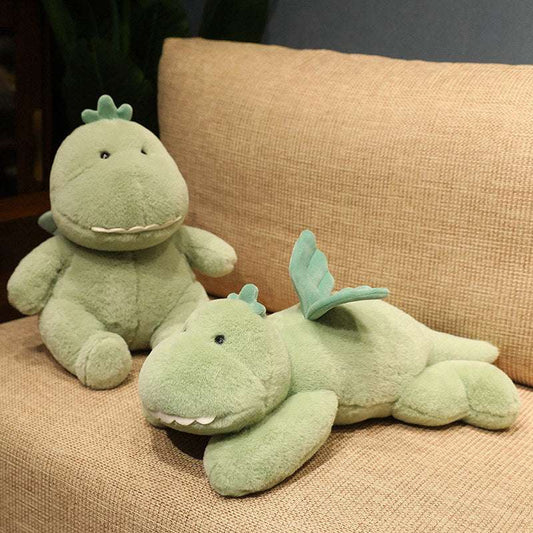 Green Dinosaur Plush Toy with Wings