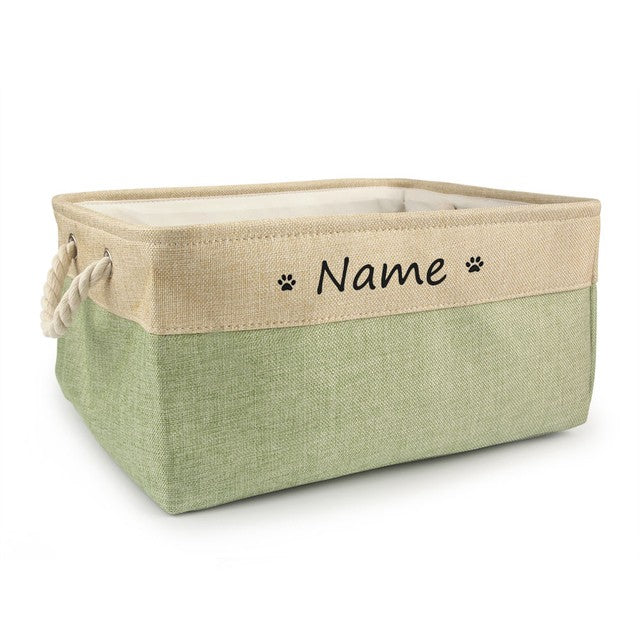 Personalized Pet Storage Box-Custom Toy Basket
