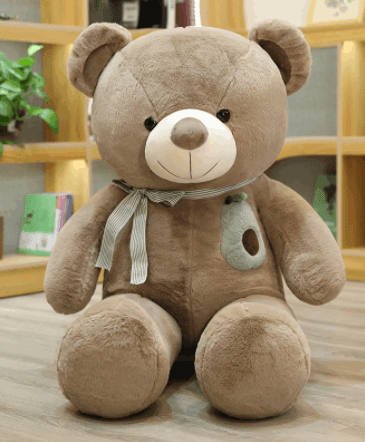 Giant Stuffed Teddy Bear with Bowknot