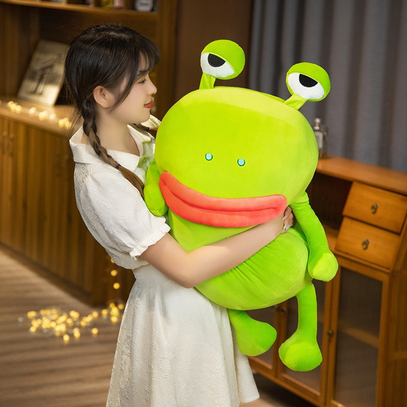 Embrace Quirkiness with Our Ugly And Cute Frog Pillow Plush Toy