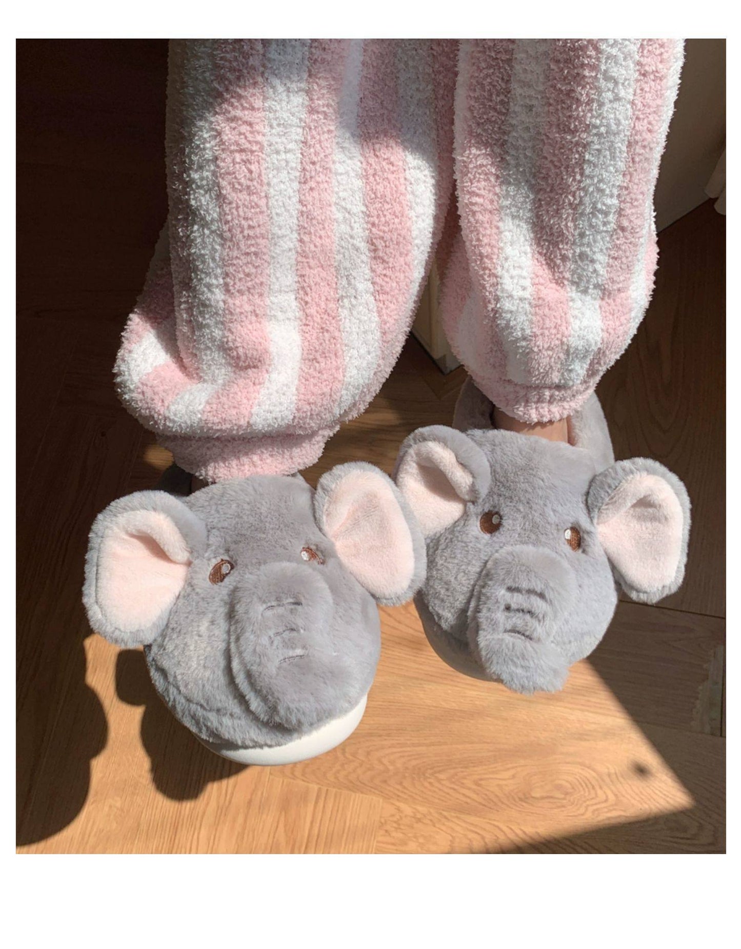 Elephant Plush Slippers