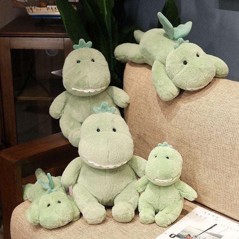 Green Dinosaur Plush Toy with Wings
