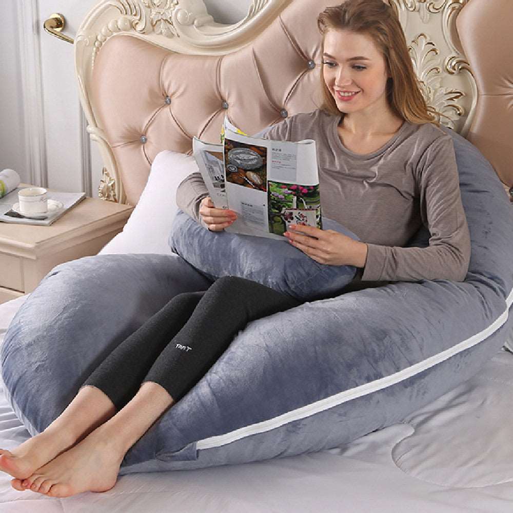 c shaped pregnancy pillow