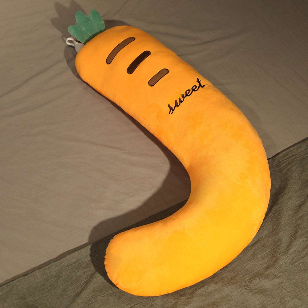 J-shaped pregnancy pillow