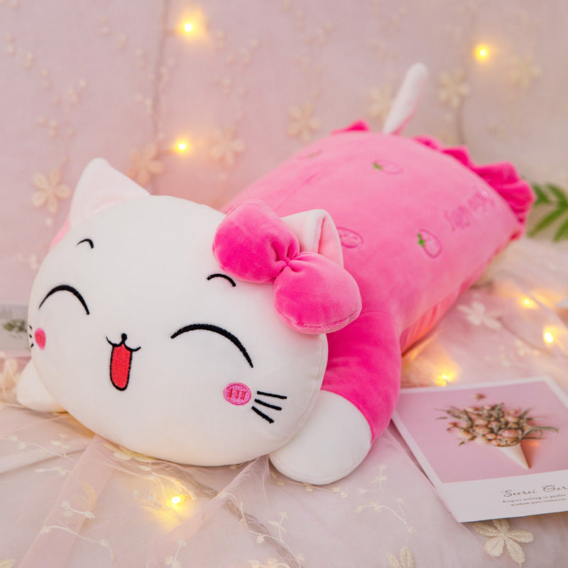 Lovely Stumbling Cat Plush Pillow
