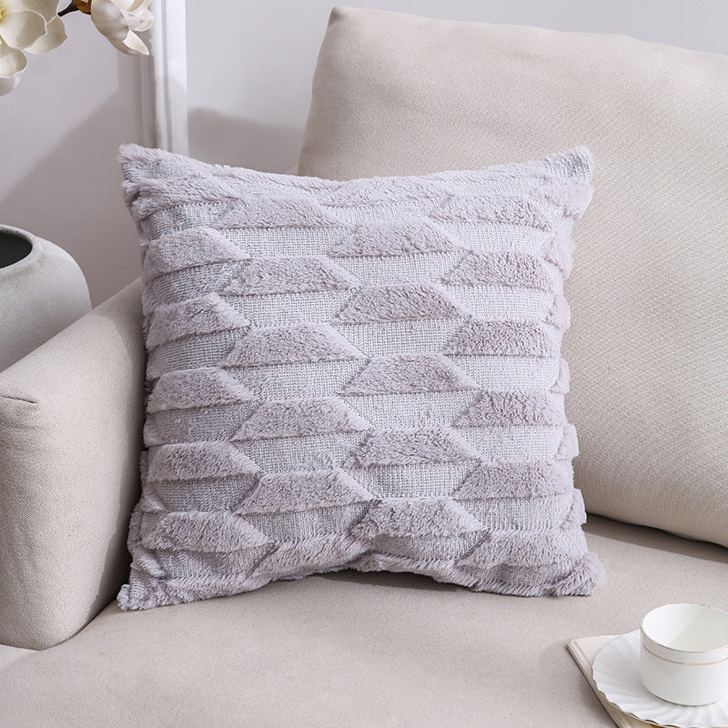 Nordic Plush Pillow Cushion Cover