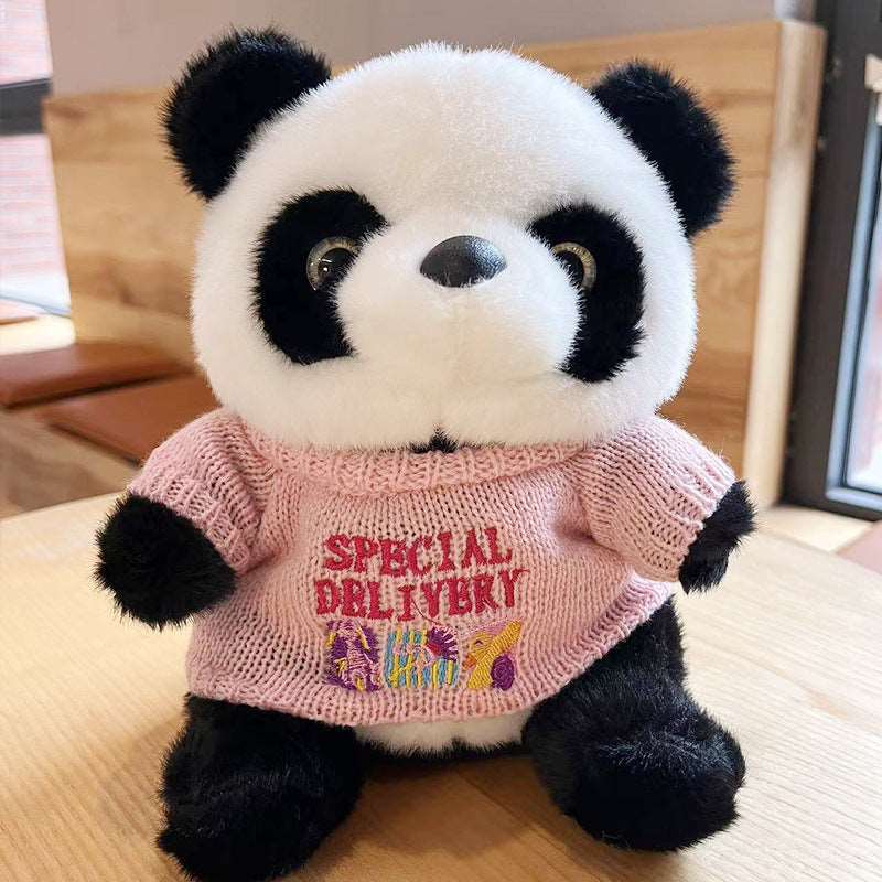 National Treasure Giant Panda Sweater Plush Toy