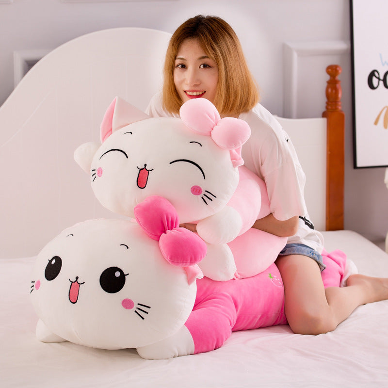 Lovely Stumbling Cat Plush Pillow