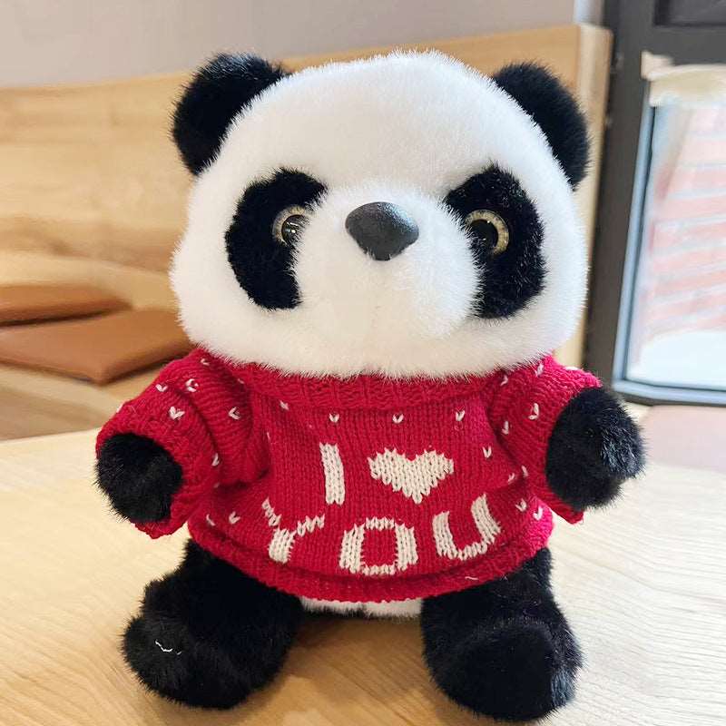National Treasure Giant Panda Sweater Plush Toy