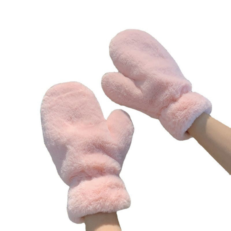 Bear Mittens Warm Plush Gloves