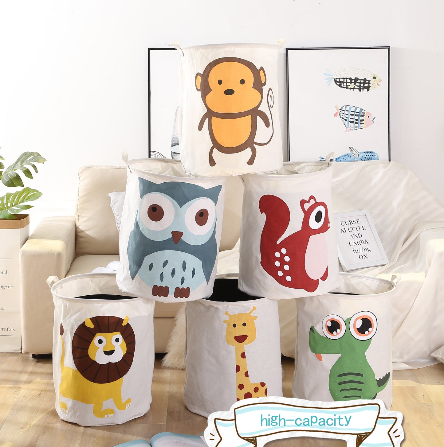 Waterproof Foldable Toy Organizer Storage Bag