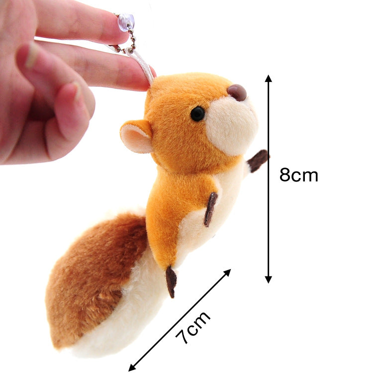 Plush Squirrel Bag Charm Keyring
