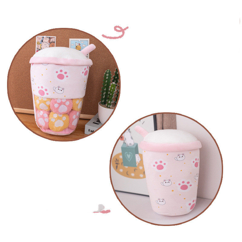 Smiling Boba Dessert Plush Toy