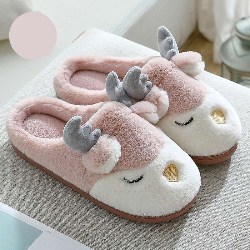 Elk Adult Plush Slippers