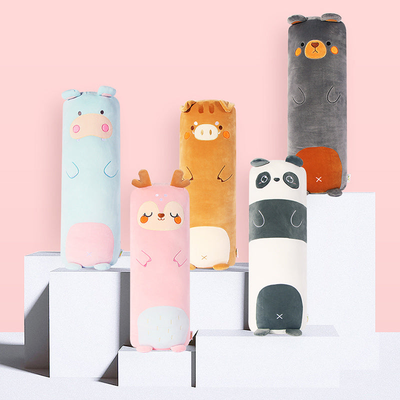 Cozy Cartoon Animal Plush Pillow