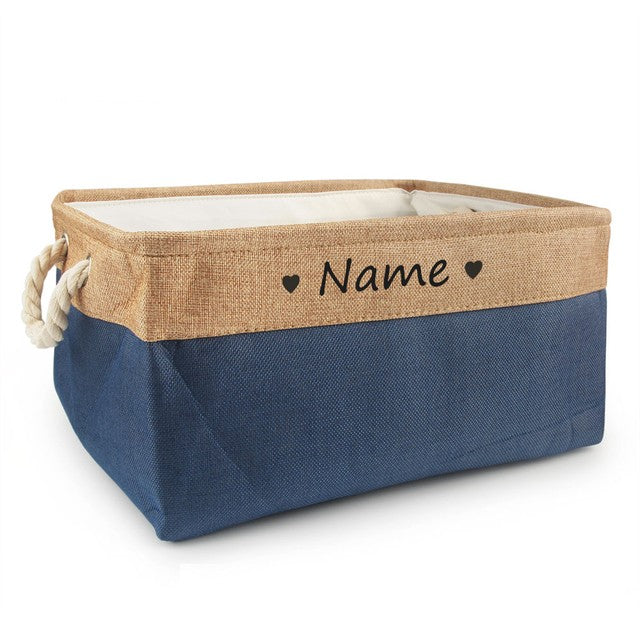 Personalized Pet Storage Box-Custom Toy Basket
