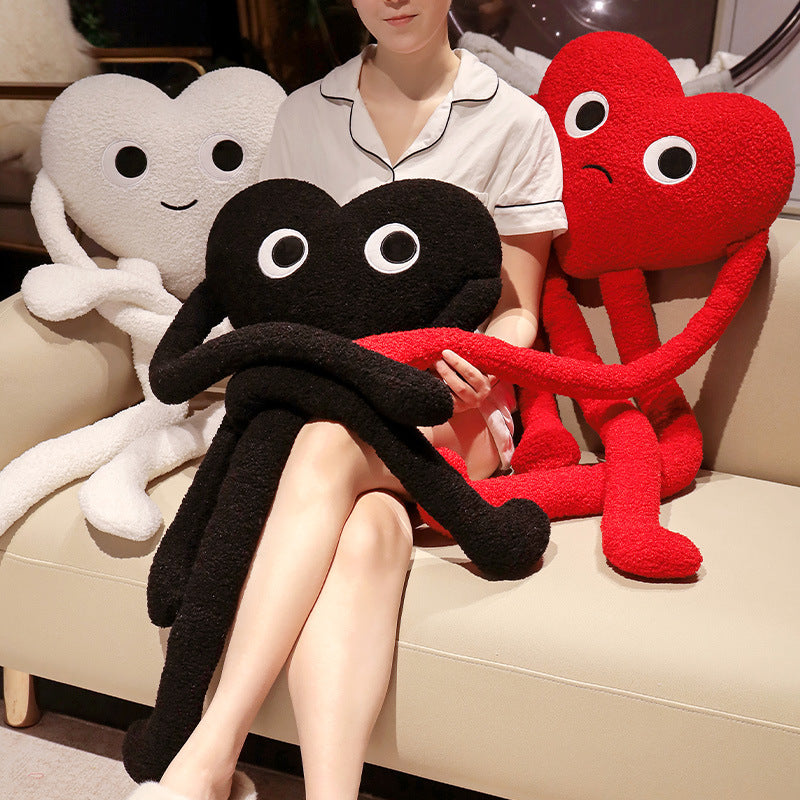 Forever Together Long Legs Heart Cuddly Pillow