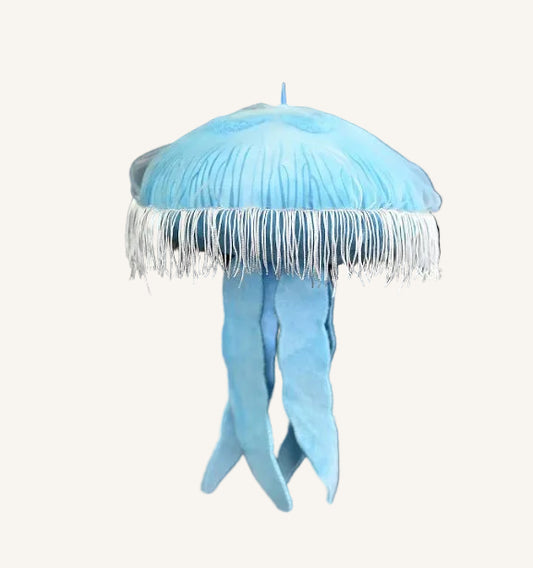 Moon jellyfish plush in blue