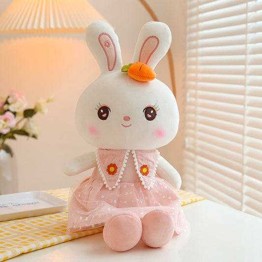 Oversized bunny plush toy for cuddling