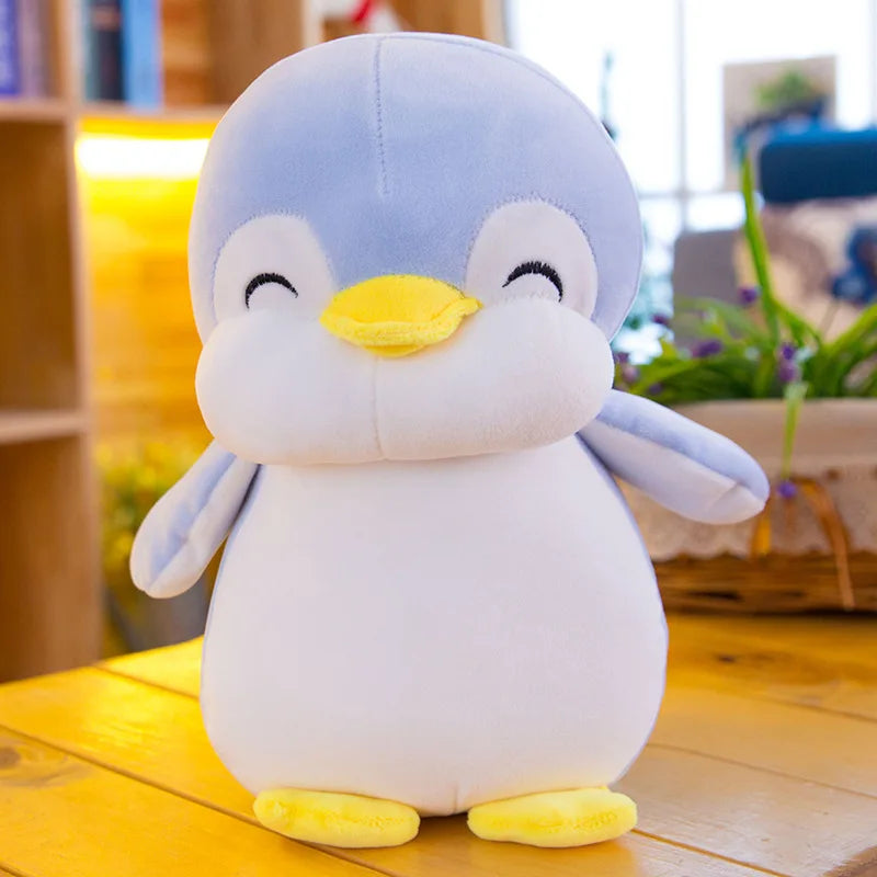 Blue custom penguin plush toy