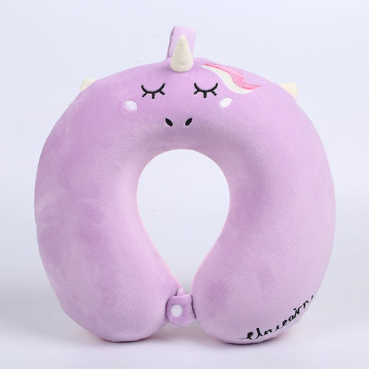 Purple Memory Foam Travel Pillow