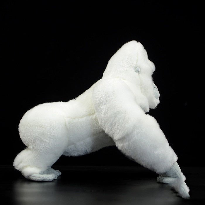 Albino gorilla plush toy for animal lovers