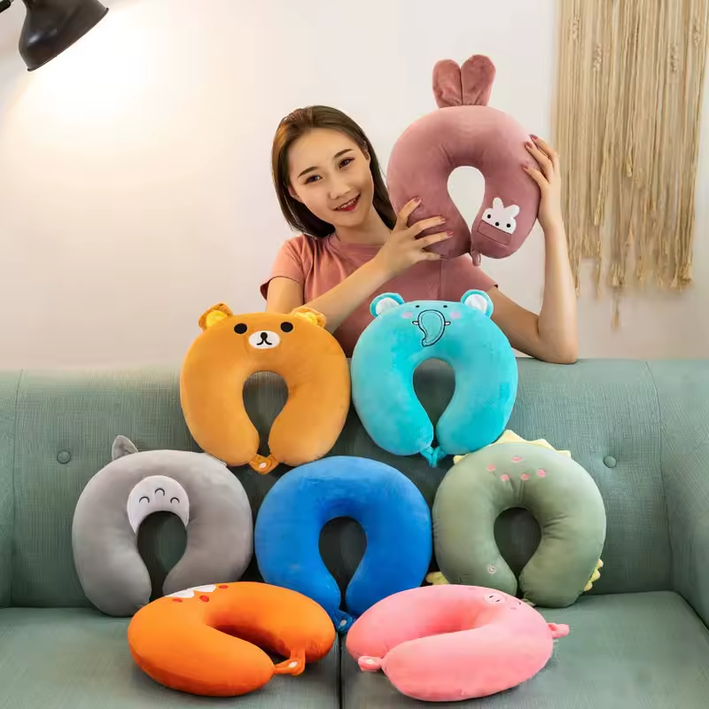Cozy travel pillow perfect for flights, road trips, and long journeys.