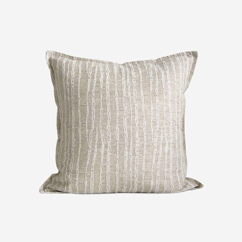 Peony Cotton Linen Throw Pillow