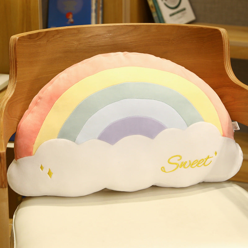 Cloud Rainbow Plush Pillow