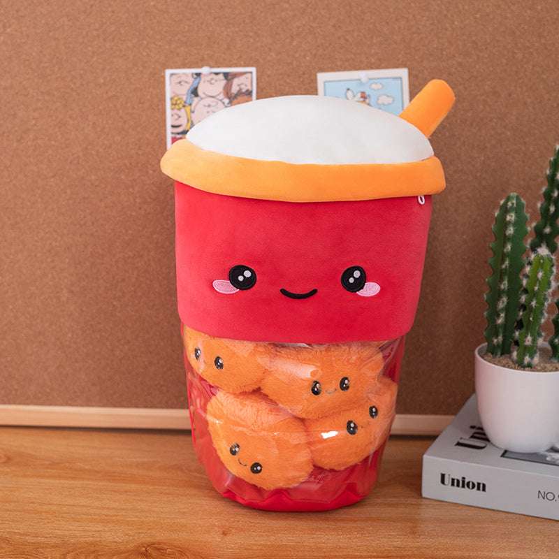 Smiling Boba Dessert Plush Toy