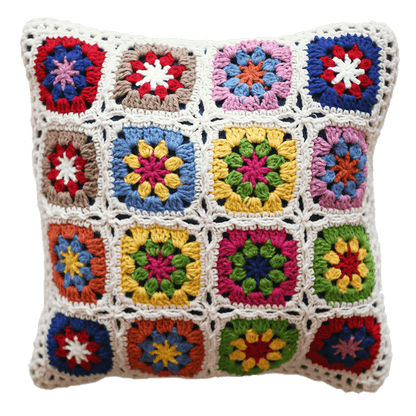 Nordic Handmade floral Throw Pillow