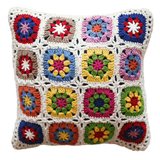 Nordic Handmade floral Throw Pillow