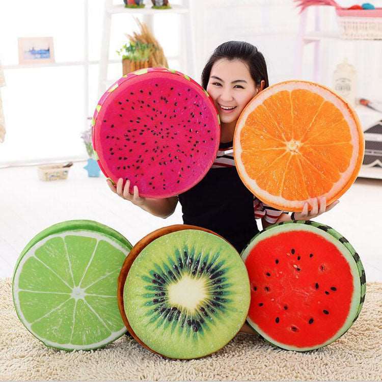 3D Fruit Throw pillow