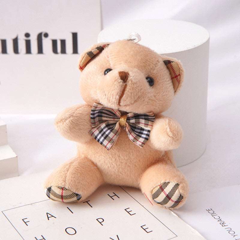 Plaid Bear Plush Keychain | Bag Charm