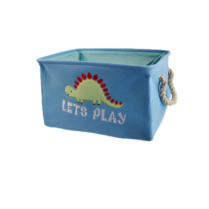 Foldable Cotton Linen Toy Storage Bucket