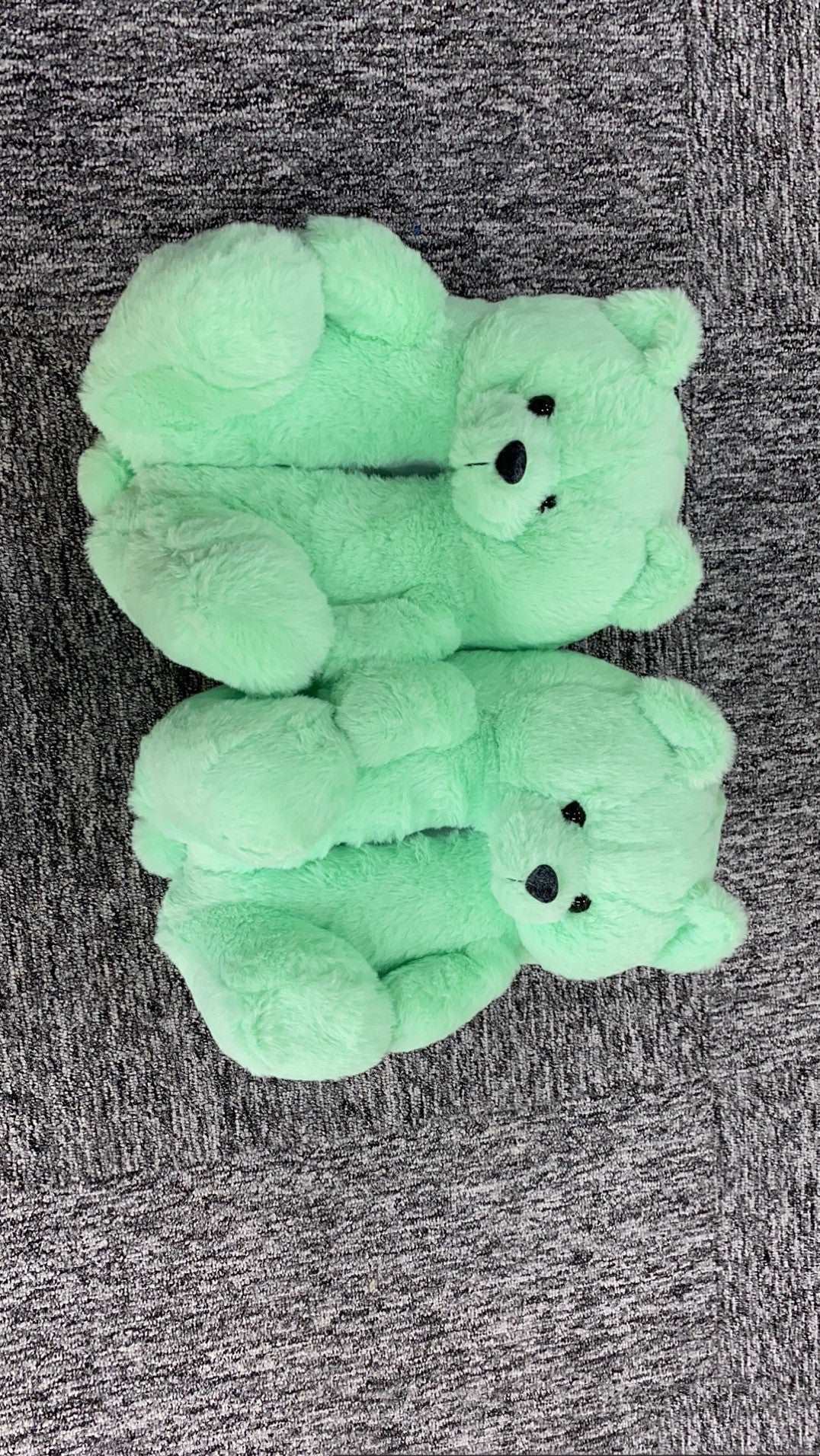 Teddy Bear Plush Slippers