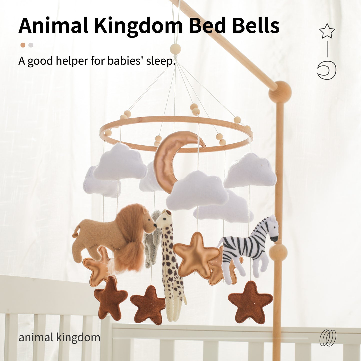 Forest Animal Nursery Crib Decoration