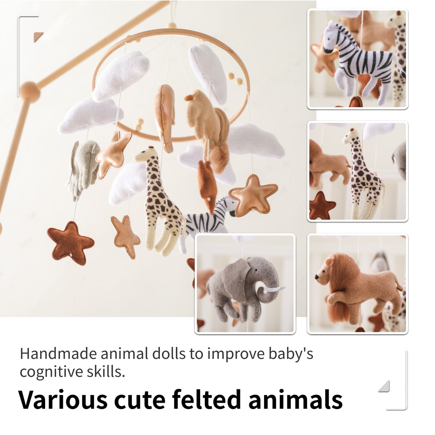 Forest Animal Nursery Crib Decoration