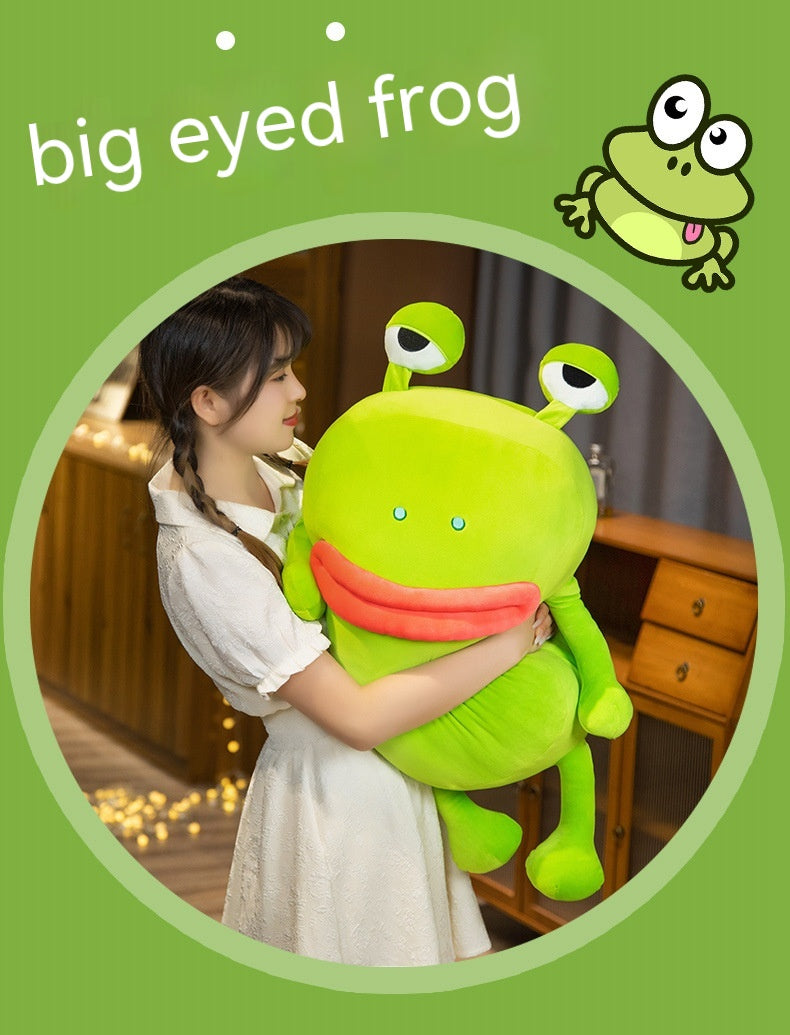 Embrace Quirkiness with Our Ugly And Cute Frog Pillow Plush Toy 