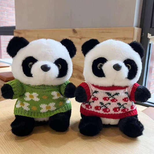 National Treasure Giant Panda Sweater Plush Toy