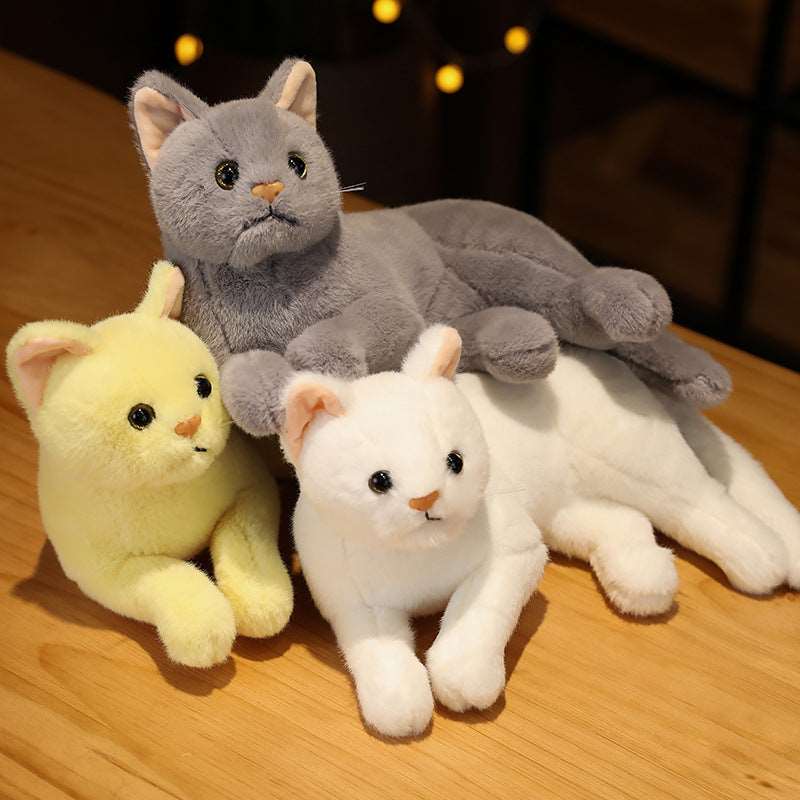 Cute Simulation Cat Doll Pillow Plush Toy