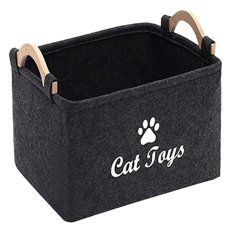 Felt Pet Toy Storage Basket