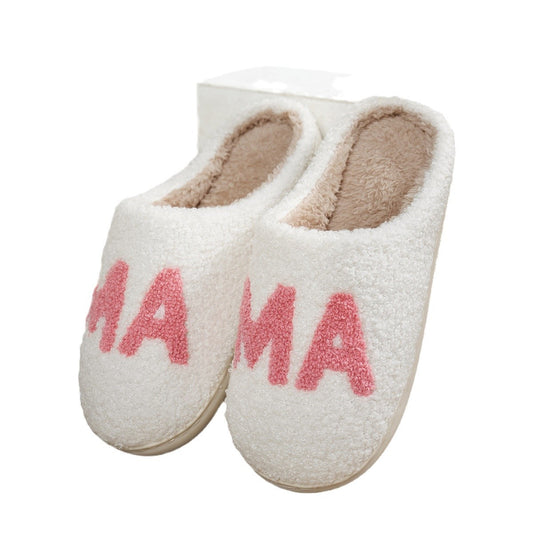 Plush MAMA Slippers - Cozy Christmas Gift for Mum