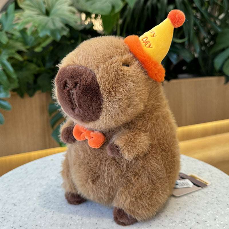 Cute Capybara Plush Toy 22cm Birthday Style