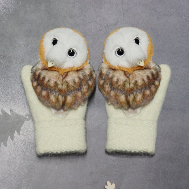 Winter Plush Animal Gloves – Warm Plush Fur for All Ages