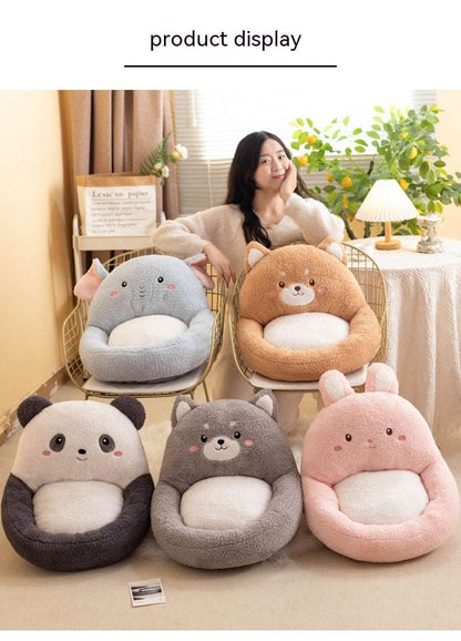 Animal Sofa Cushion Backrest Plush Seat Cushion