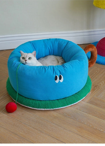 Four Seasons Tea Cup Inspired Pet Bed