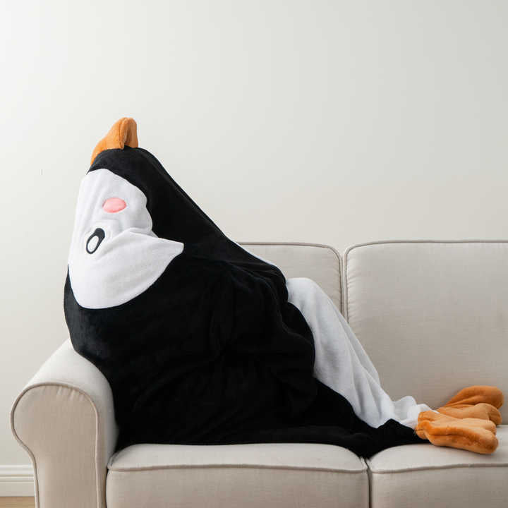 Penguin Cozy Flannel Plush Blanket